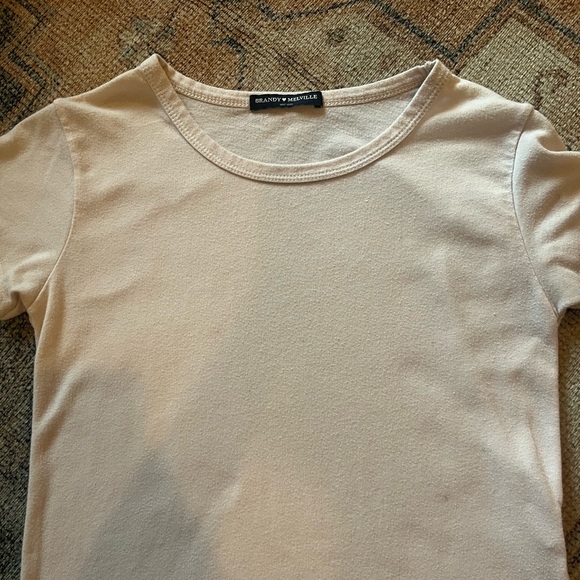 baby pink brandy melville tee - Picture 2 of 2